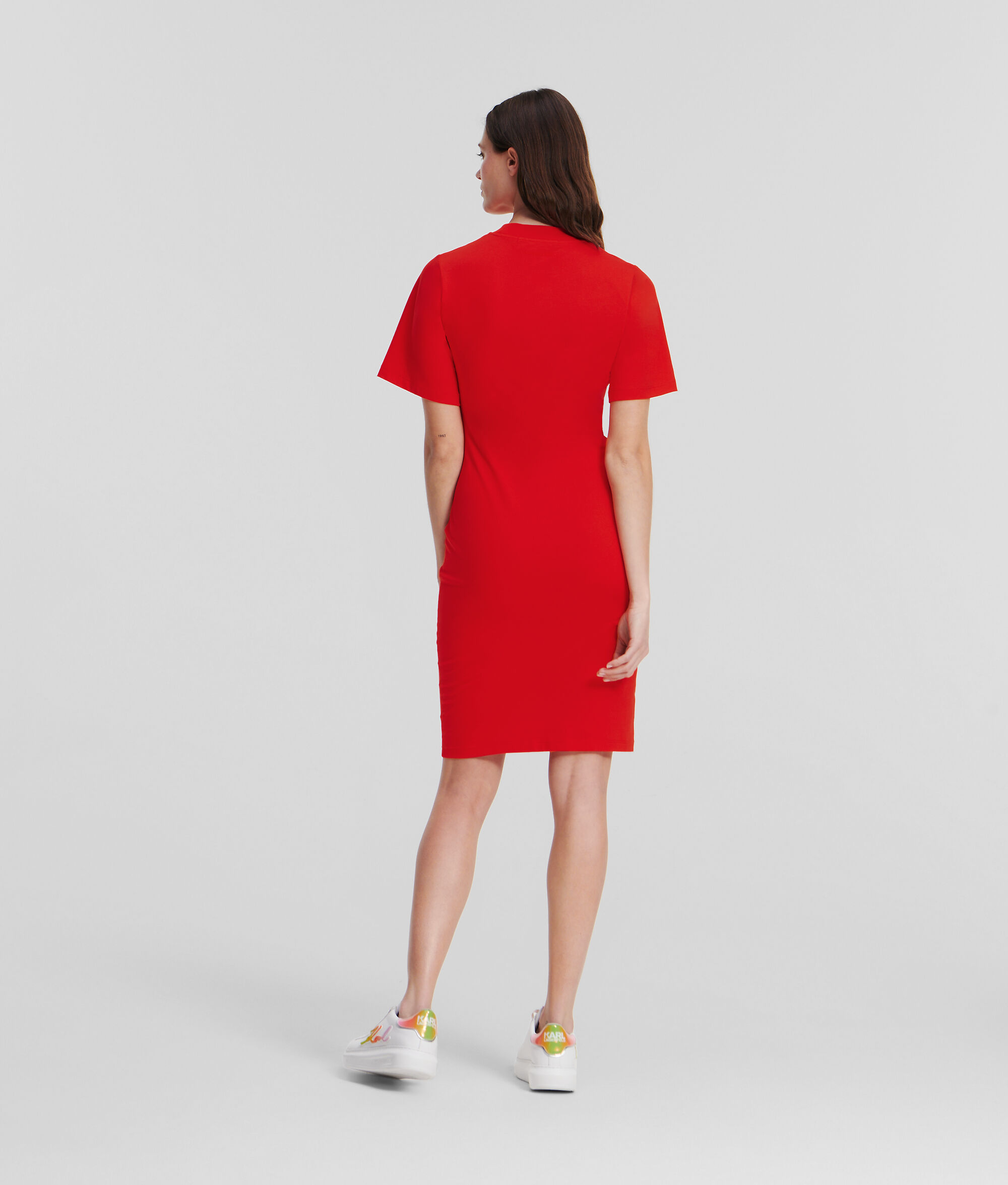 ROBE T-SHIRT FRONCÉE
