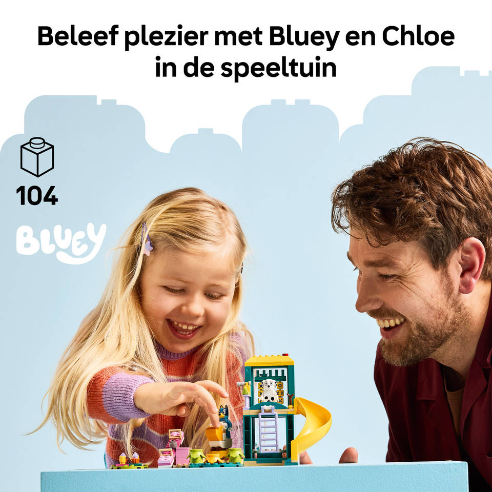 LEGO Bluey Bluey en Chloé in de speeltuin 11201