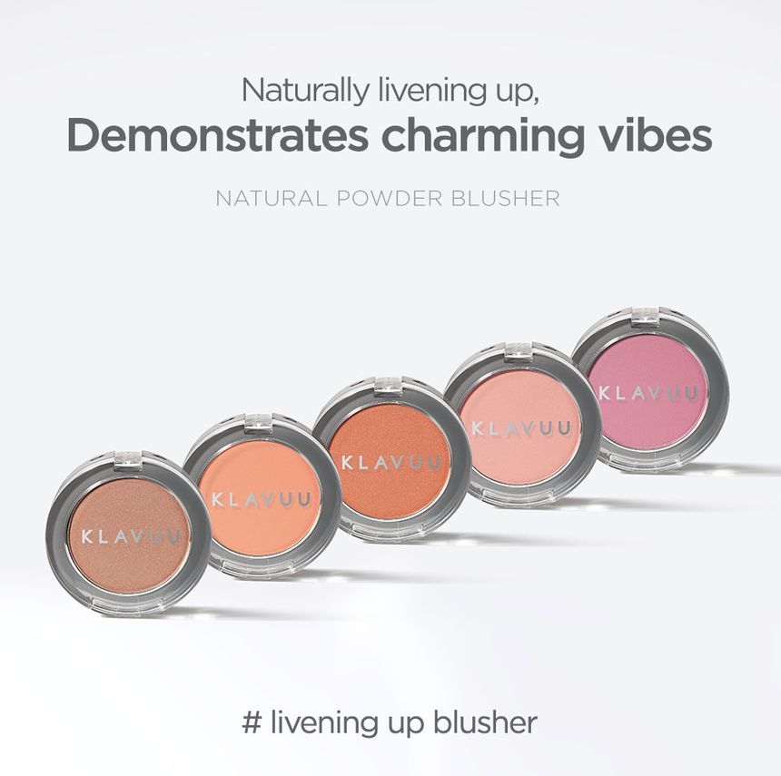 KLAVUU - Urban Pearlsation Natural Powder Blusher - 5 kleuren