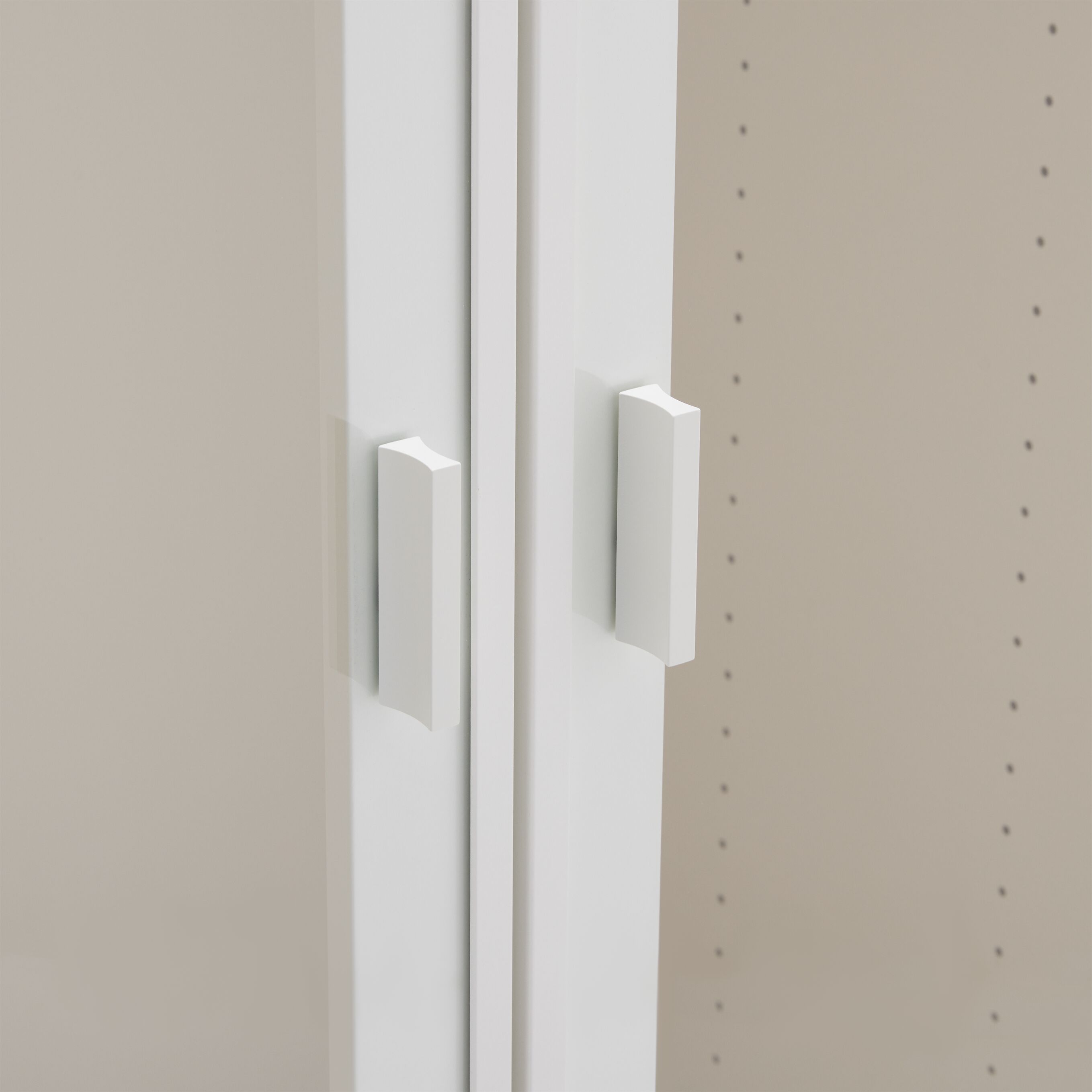 MODUL Drehtürenschrank - Weiss / B: 153.0 cm x T: 59.0 cm x H: 220.0 cm