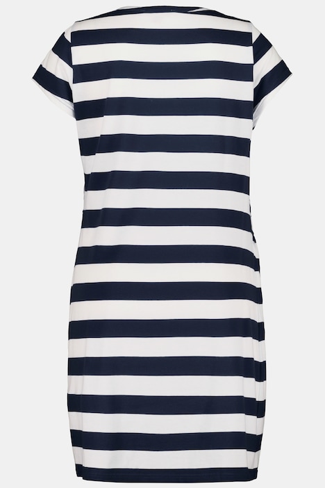 Bellieva Kleid, Jersey, Halbarm, seitliche Raffung, Biobaumwolle, GOTS