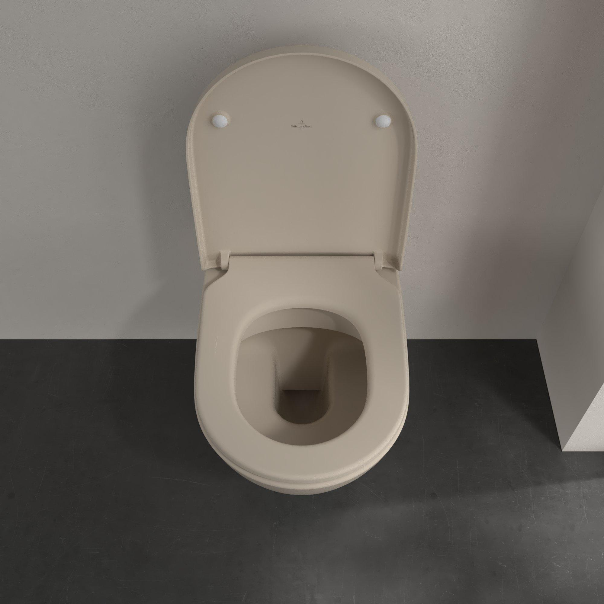 SCHADEMODEL: Villeroy & Boch Subway 2.0 randloos toilet CeramicPlus taupe