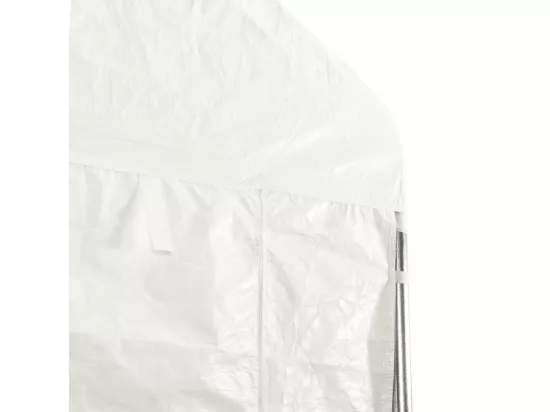 Belvédère avec toit blanc 8,92x5,88x3,75 m polyéthylène