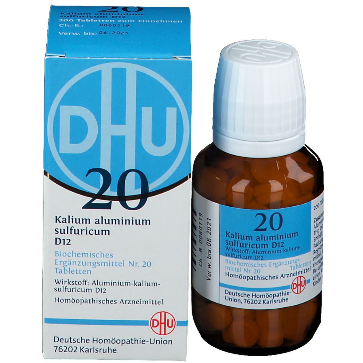 DHU Biochemie 20 Kalium aluminium sulfuricum D12