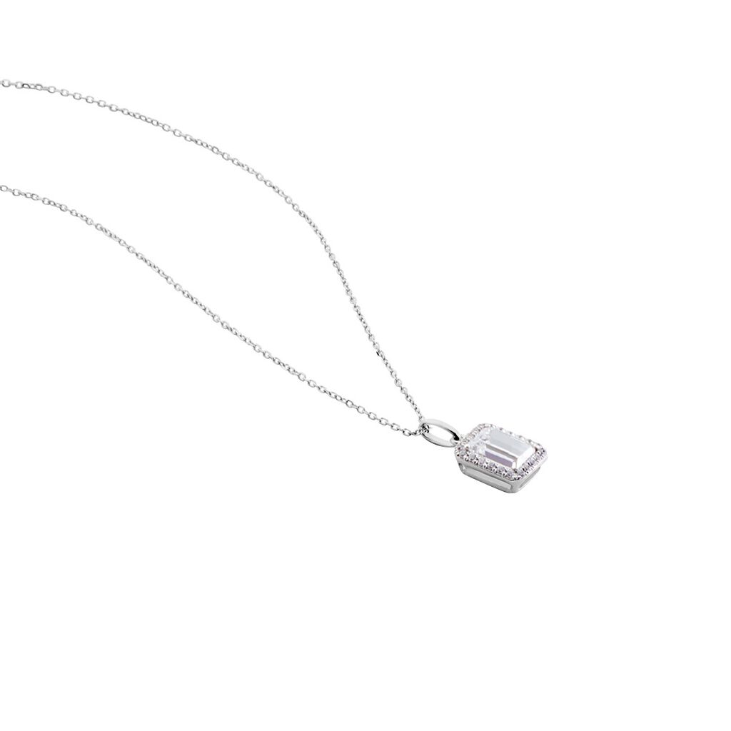 Collier Or Blanc Goulven Oxyde De Zirconium