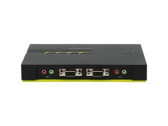 LevelOne KVM Switch KVM-0421 4-Port-Kabel-KVM-Switch