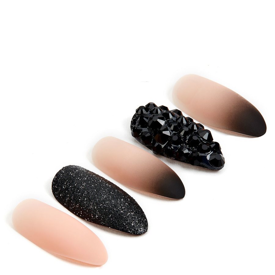 Ardell Nail Addict Black Stud & Pink Ombre