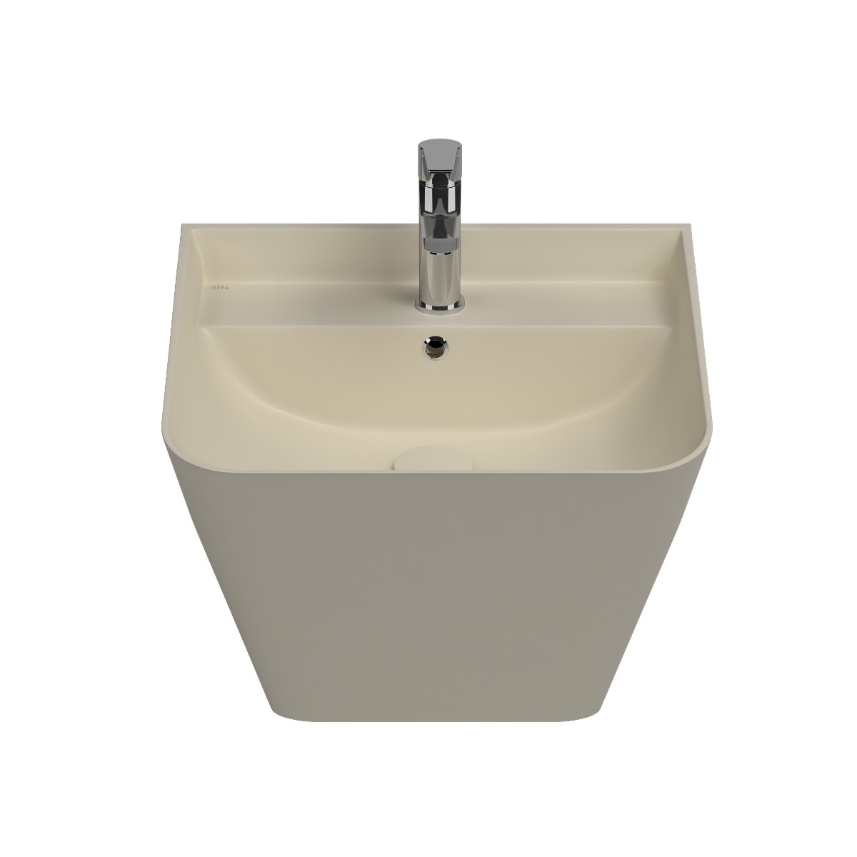 Isvea Sott Aqua hangende wastafel 50cm ivoor