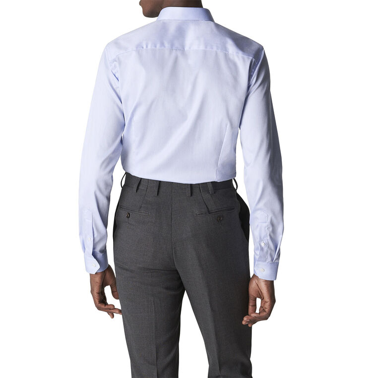 ETON Super Slim Fit Light Blue Signature Twill Shirt Lyseblå