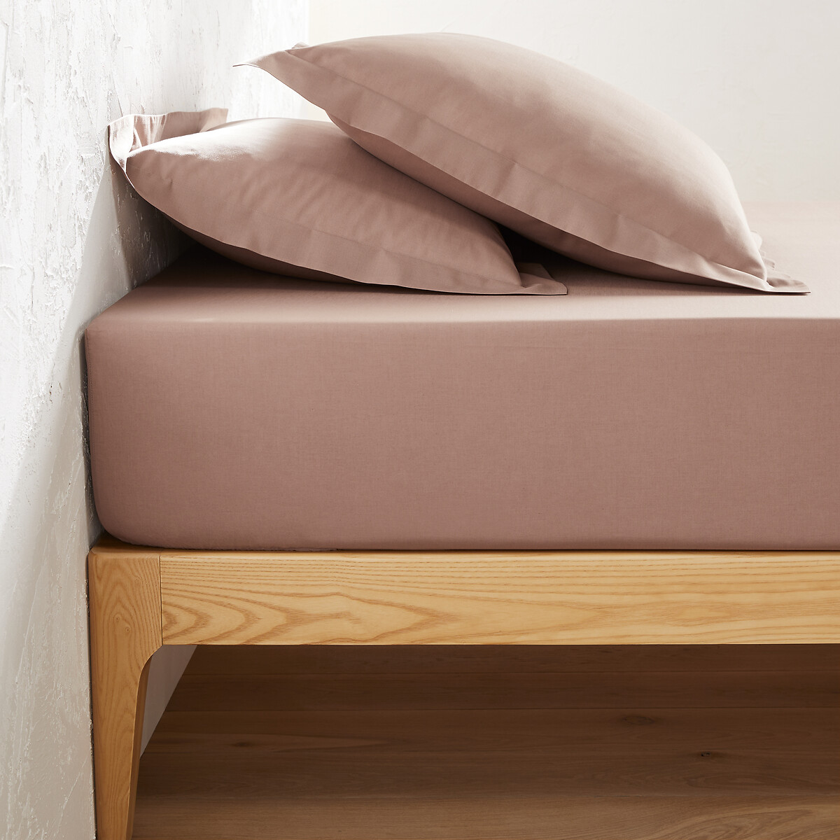 LA REDOUTE INTERIEURS<br>Lençol de baixo liso em tecido tergal, bainha de 25 cm, Scenario