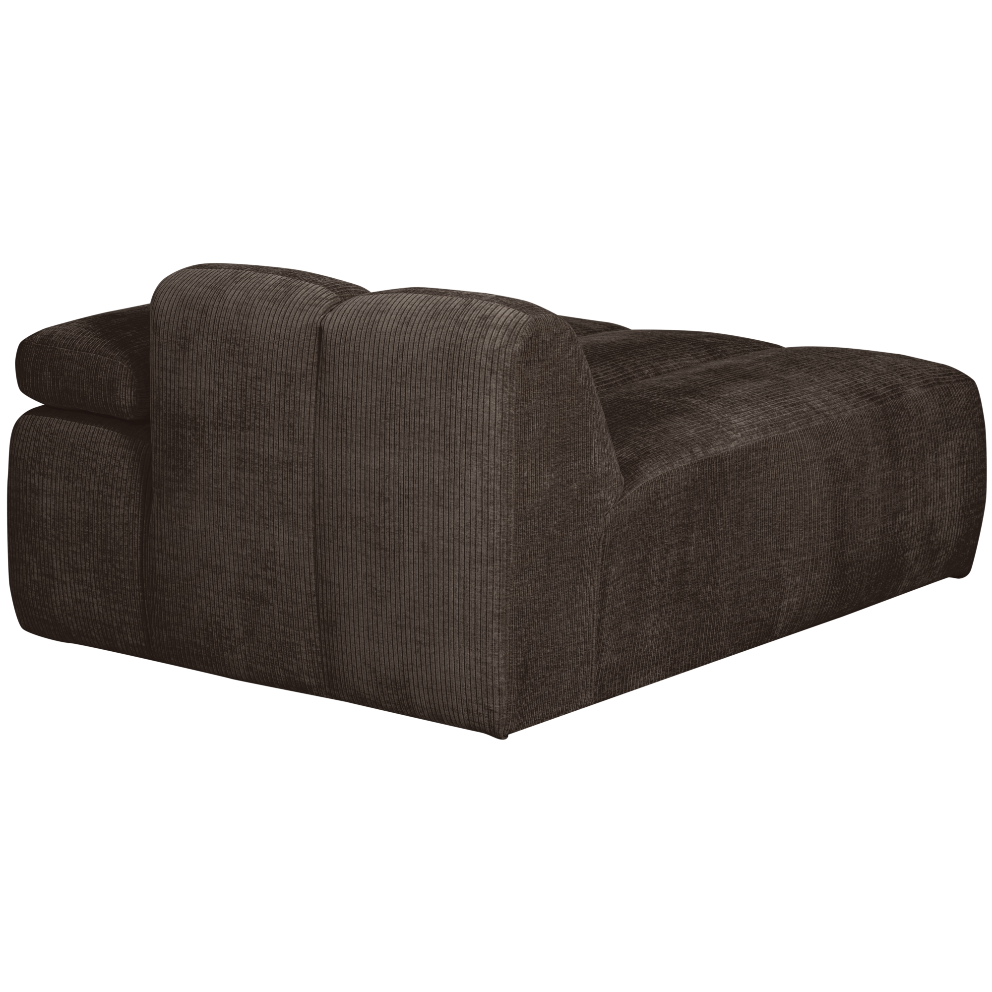 Chaise Longue Mojo Element Mojo Chaise Longue Element Rechts - Geweven Ribstof - Bruin
