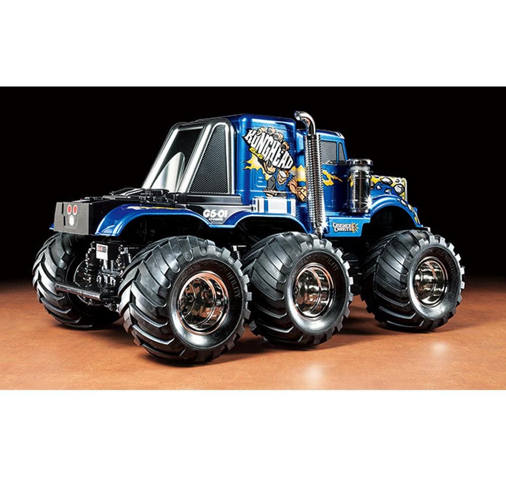 Monster Truck Konghead 6x6 G6-01 Bausatz, 1:18<br>3-Achs Off-Road Monstertruck mit US Lastwagen Karosserie