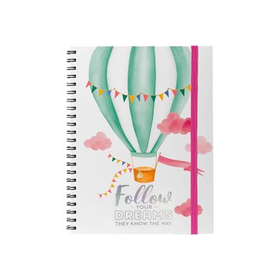 Legami - Carnet notebook 3-en-1 - A4 maxi - ballon à air