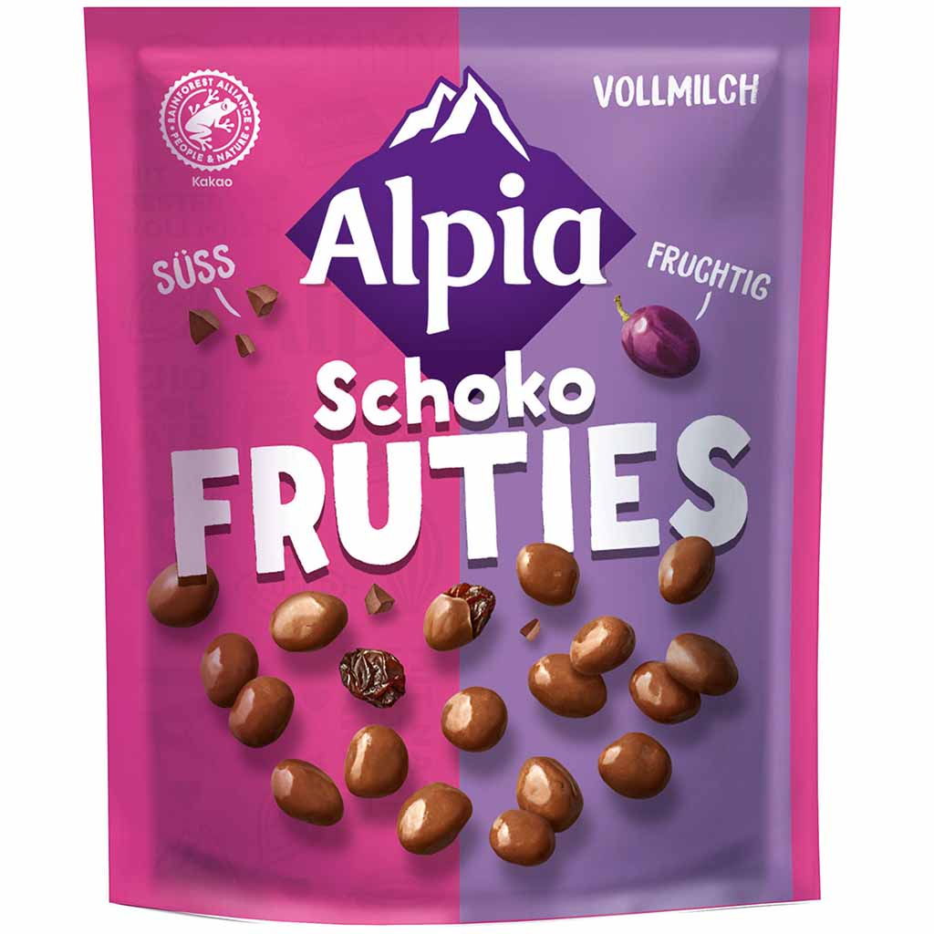 Alpia Schoko Fruties Vollmilch 225g MHD:9.10.25