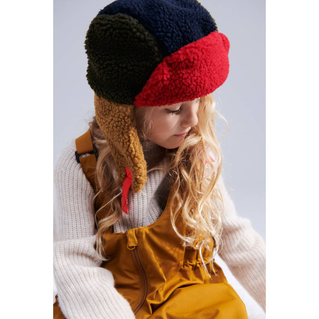 Liewood teddy muts bruin/rood