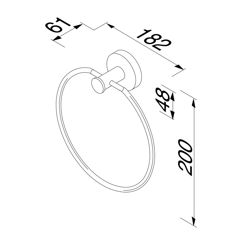 Geesa Nemox handdoekring RVS geborsteld