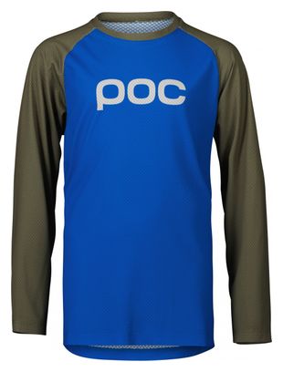 Maillot Manches Longues Enfant POC Essential MTB Bleu / Vert