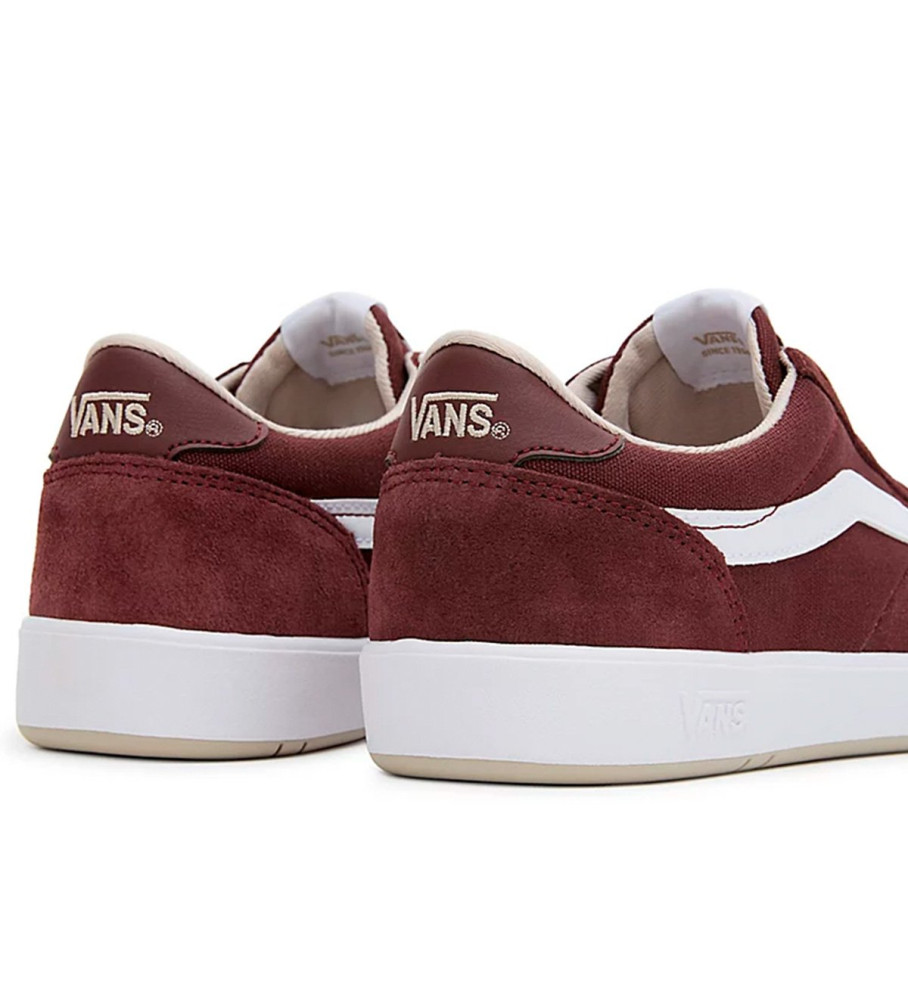 Tênis Vans UA Cruze Too CC de couro, cor bordô