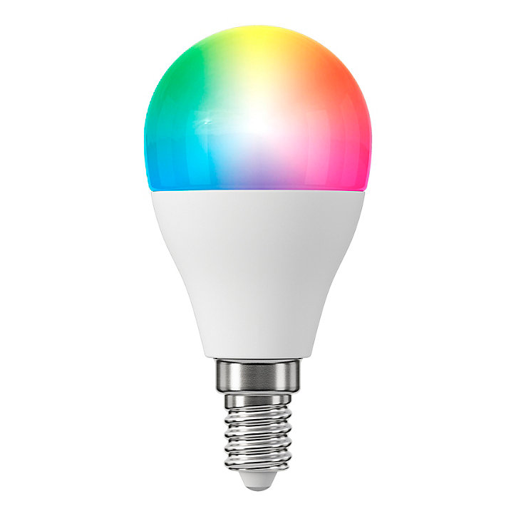 Ampoule LED connectée E14 mini globe 470lm = 40W variation de blancs et couleurs Jacobsen blanc