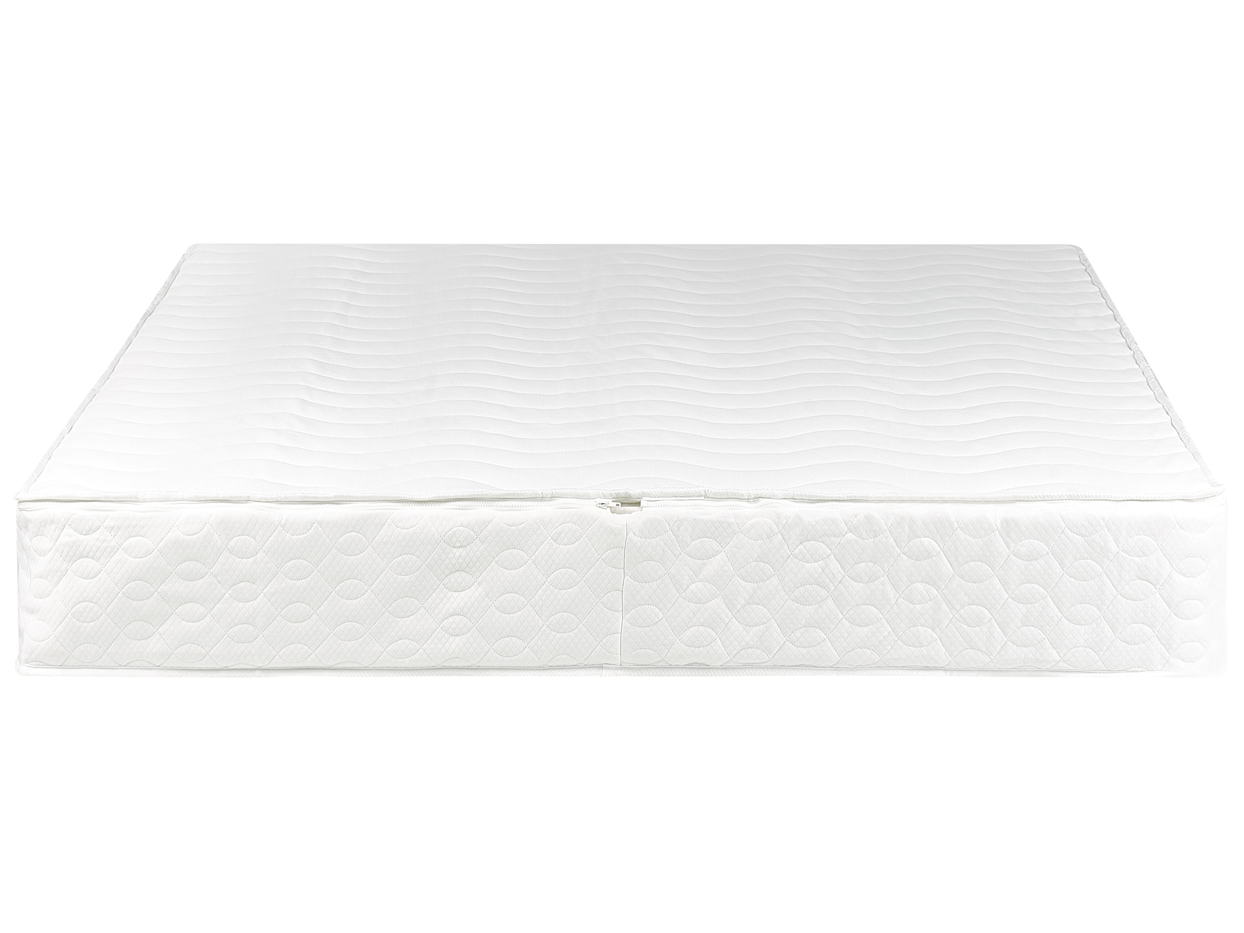 Waterbed Leer NANTES 140 x 200 cm Gebroken wit