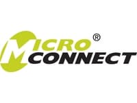 MicroConnect - Strømkabel - IEC 60320 C5 vinklet til power CEE 7/7 (hann) vinklet - 3 m - svart