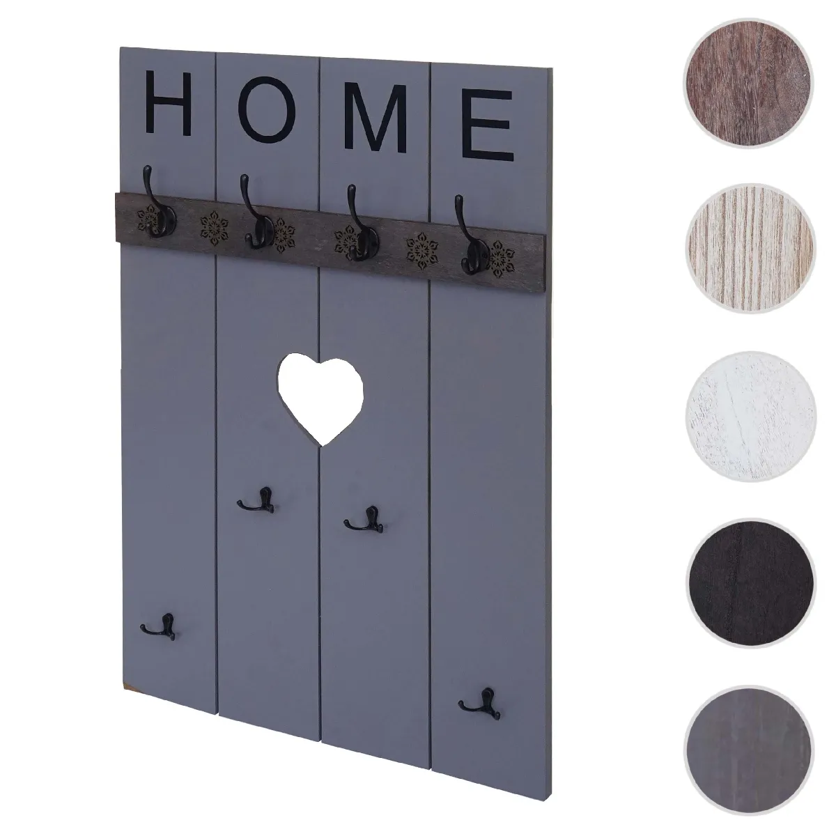 MENDLER Portemanteau mural HWC-C89 - Gris Bleu