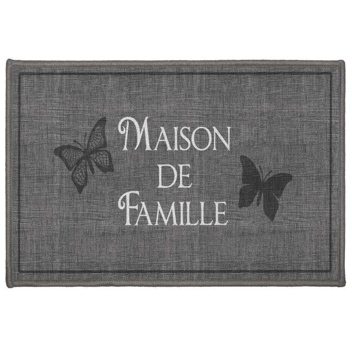 TAPIS DECO RECTANGLE 40X60 CM IMPRIME FAMILIA