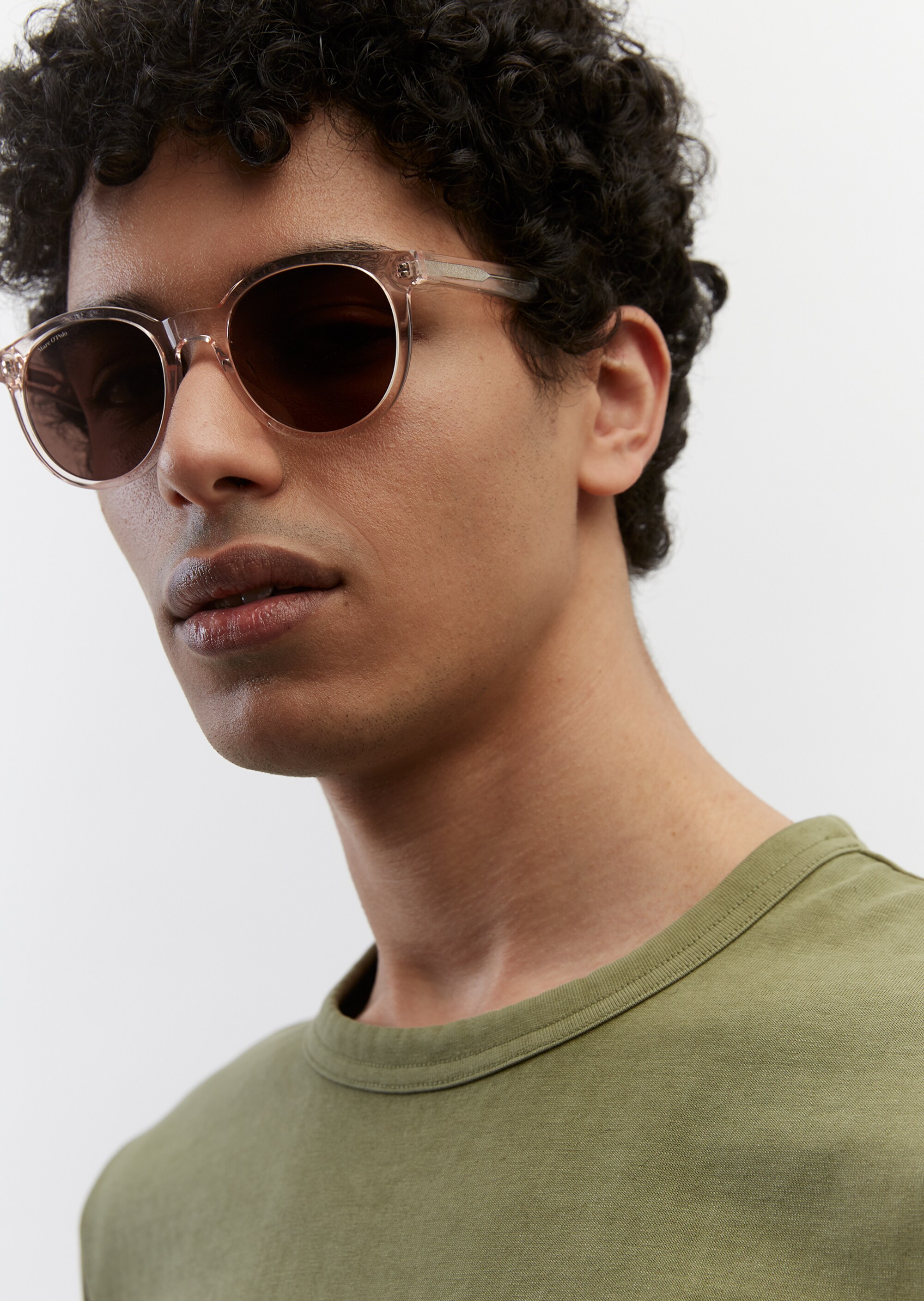 Unisex-Sonnenbrille im Panto-Stil