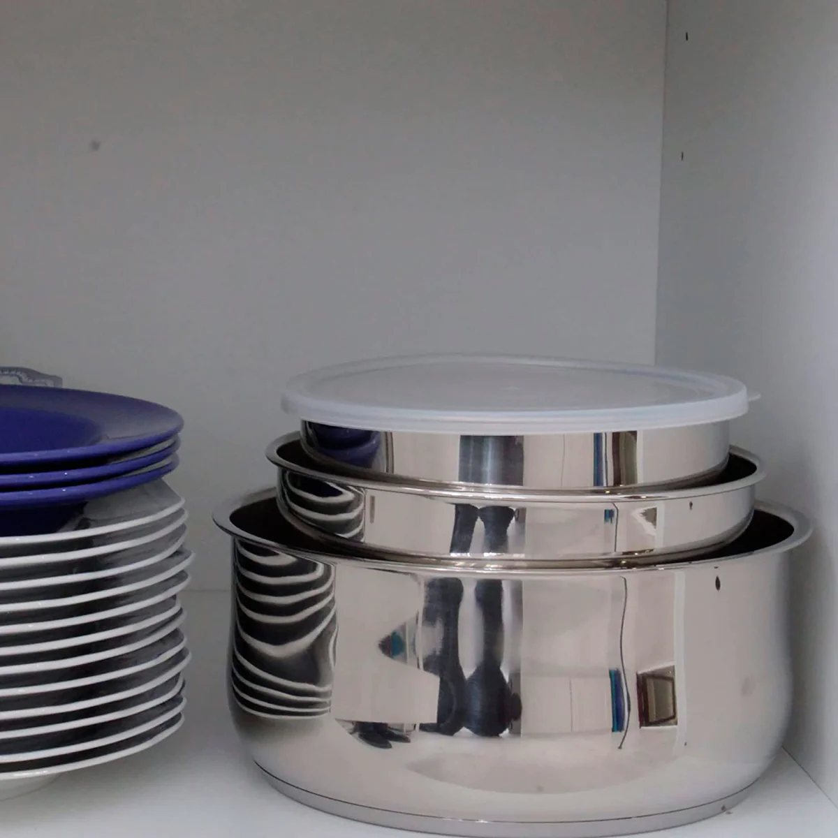 Batterie de Cuisine Induction, Poignée Amovible, 11 Pièces, Acier inox