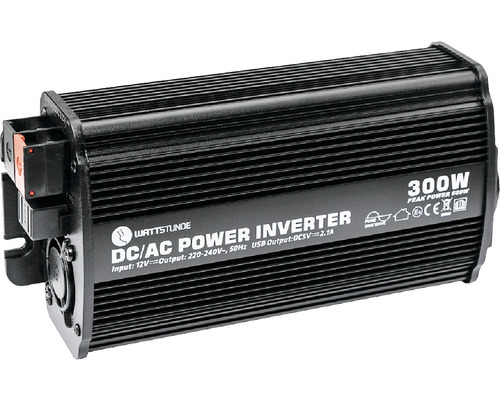 WATTSTOUR 300W / 600W 12V sinusomvormer WS12/300SI