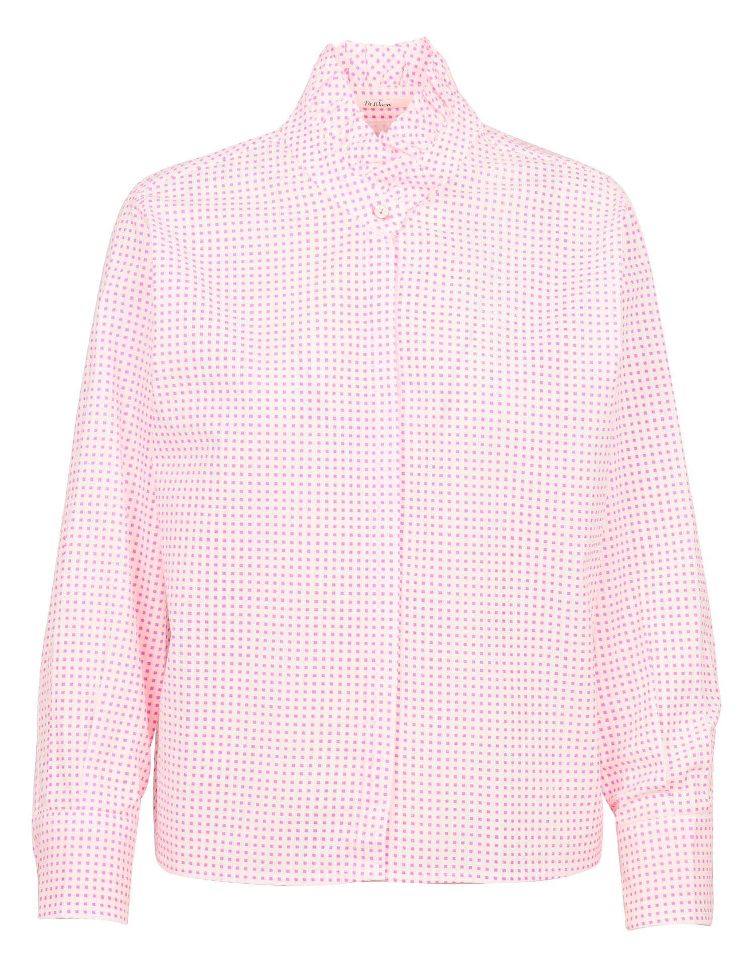 PEPSI - Chemise droite à carreaux en coton| Rose