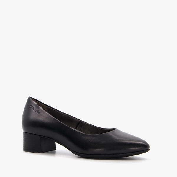 Tamaris Comfort leren dames pumps zwart