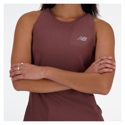 Débardeur New Balance Q Speed Jacquard Violet Femme
