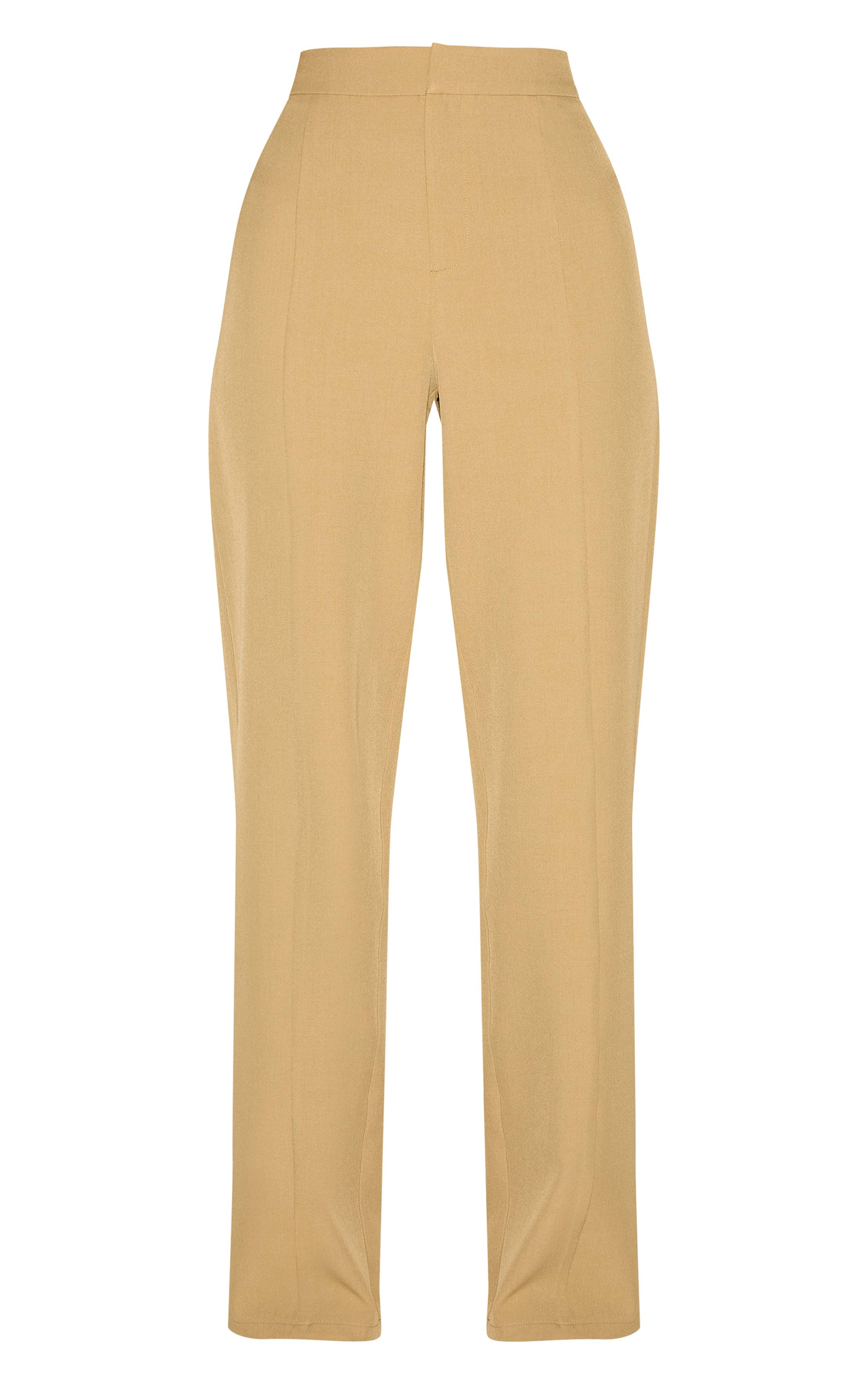 Moutarde Pantalon Large Tailleur Moutarde Foncé