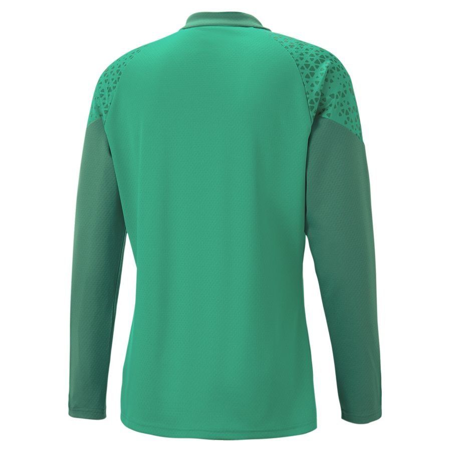 PUMA Maillot d'Entraînement teamCUP Fermeture Éclair 1/4 - Vert