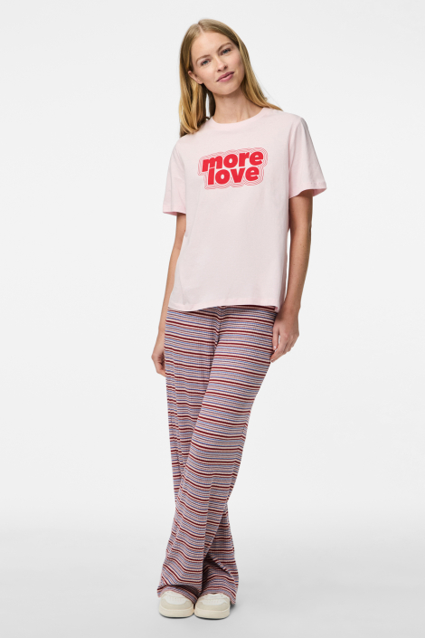 Pieces roze dames t-shirt