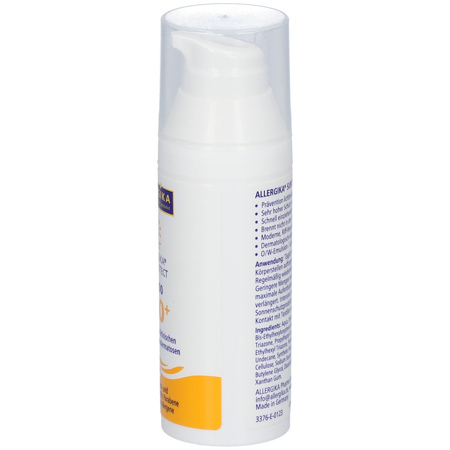 ALLERGIKA® SUN PROTECT AK 100 SPF 50+ - Extrem-Sonnenschutz (LSF>100) bei Hautkrebs (Aktinischen Keratosen), Photodermatosen oder nach Laserbehandlungen