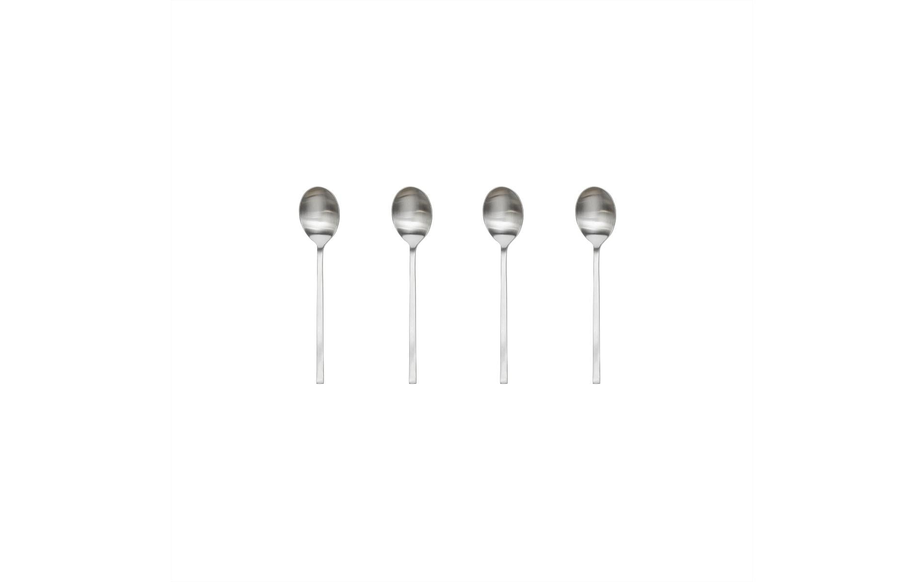 Kaffeelöffel Yuka 4 Stück, SilberTeelöffel-Set