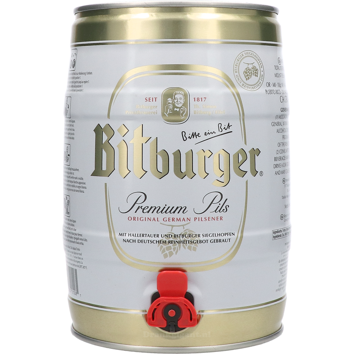 Bitburger Premium Pils Tapvaatje 500 cl