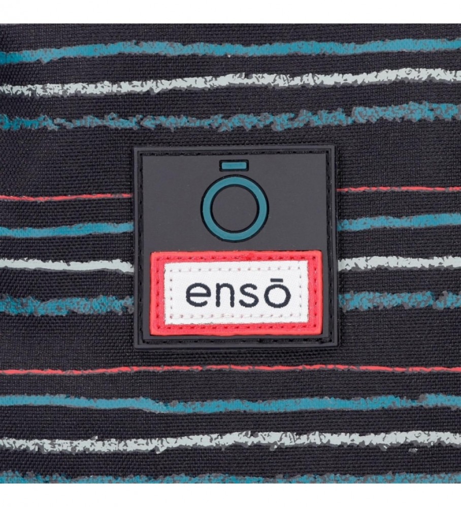 Nécessaire Enso Wall Ride com compartimento duplo adaptável - 24x15x10cm - Preta