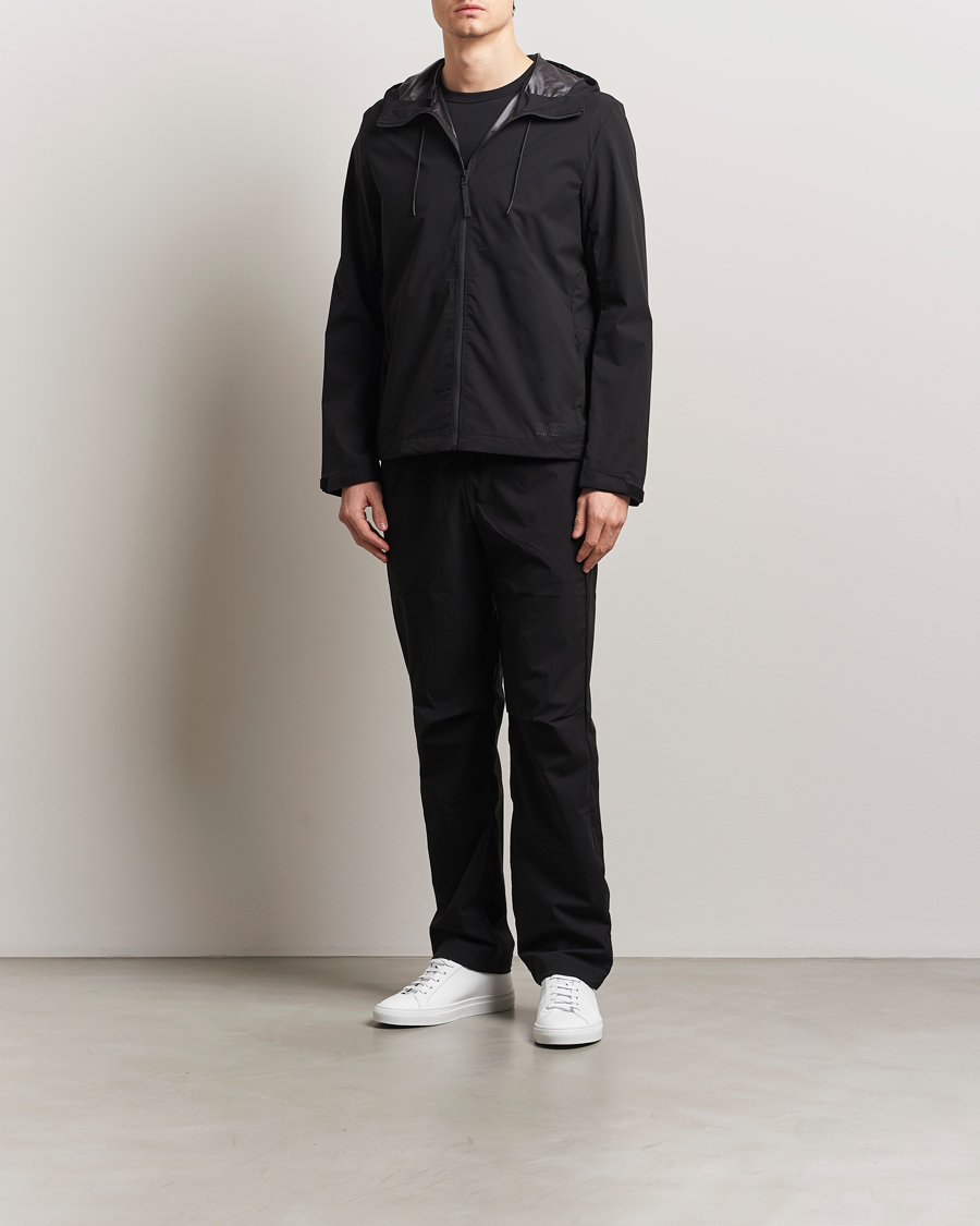 RAINS Mito Lightweight Hooded Jacket Black