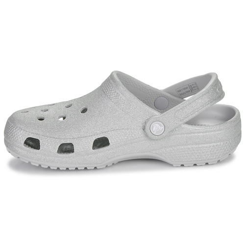 Crocs - Classic Glitter Clog - Argenté