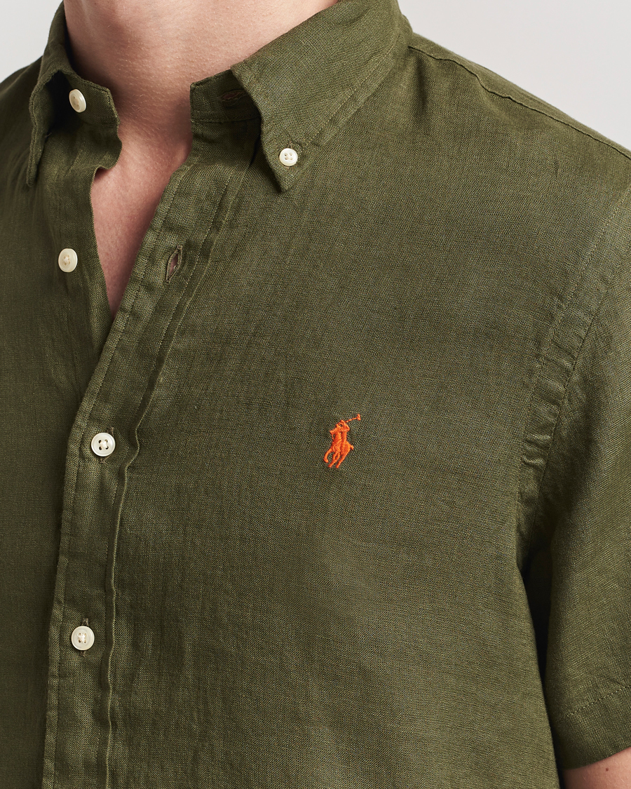 Polo Ralph Lauren Short Sleeve Linen Shirt New Olive