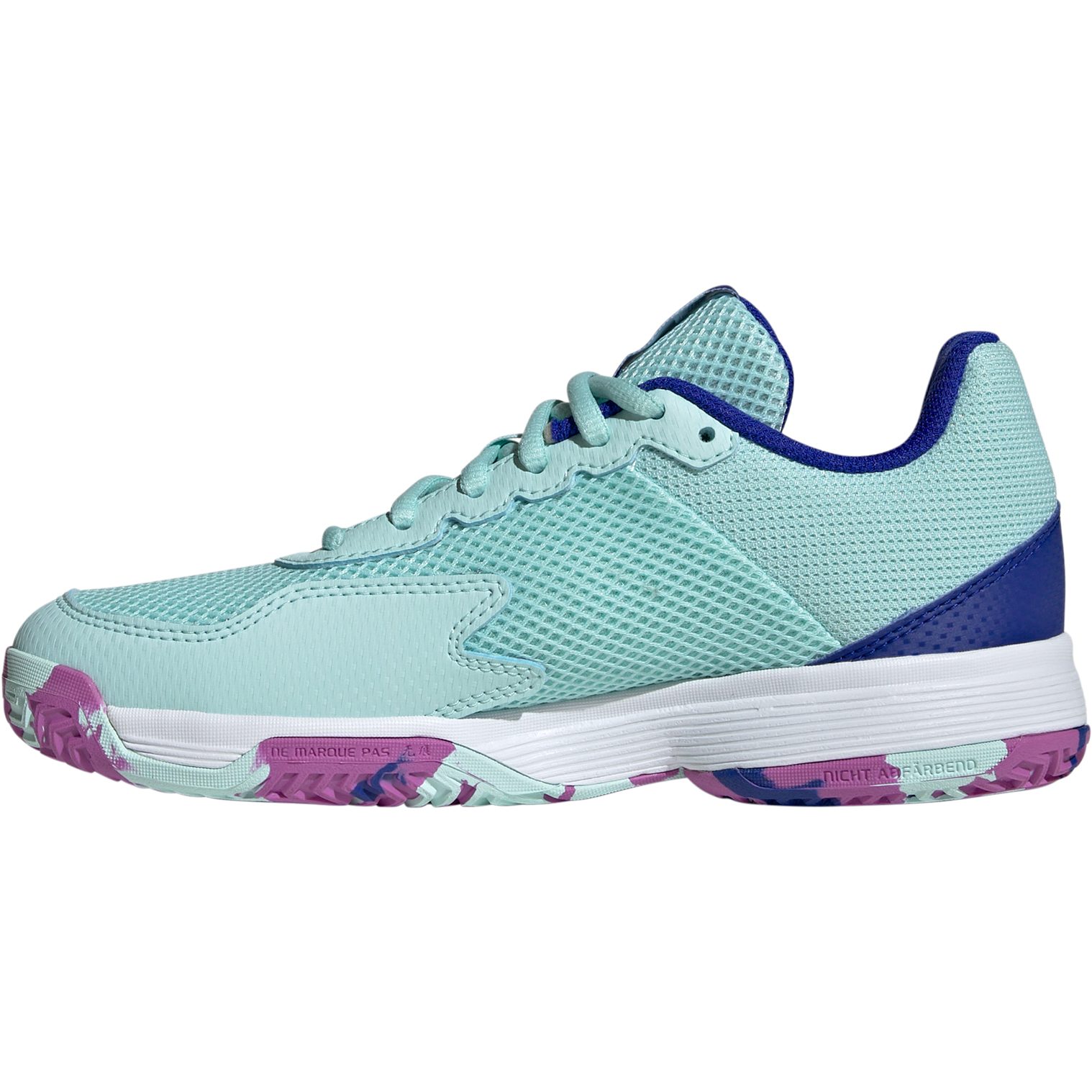adidas Courtflash Tennisschuhe Kinder semi flash aqua