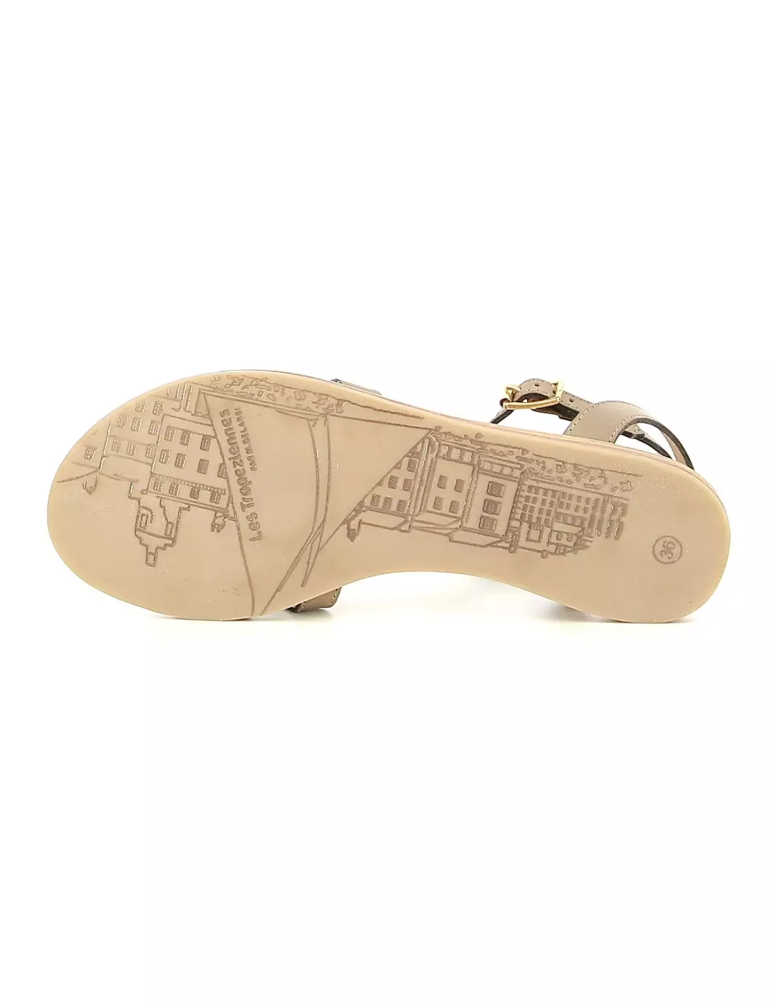 LES TROPEZIENNES HAMS TAUPE MARRON - Sandales & nu-pieds Taupemarron