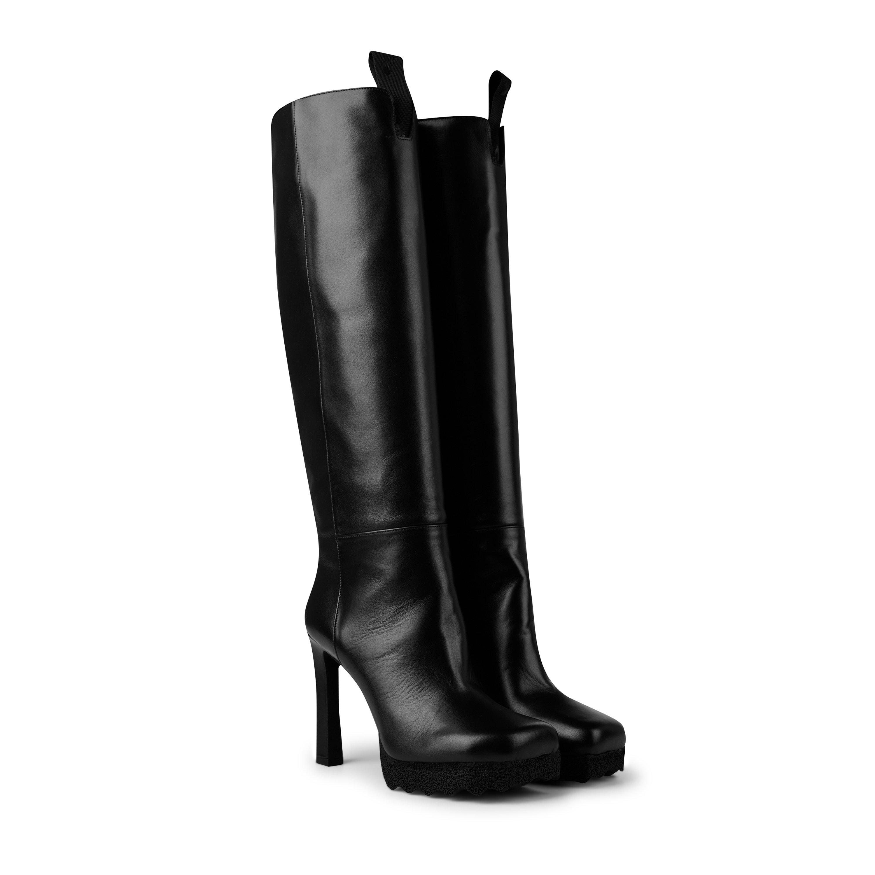 Off White Calf Sponge Sole Boots