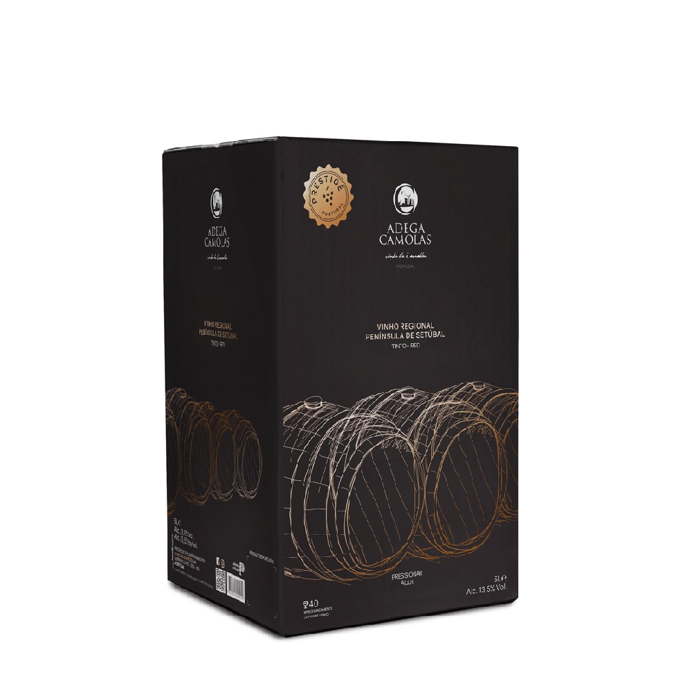VINHO TINTO ADEGA CAMOLAS VINHAS VELHAS SETÚBAL BAG IN BOX 5L