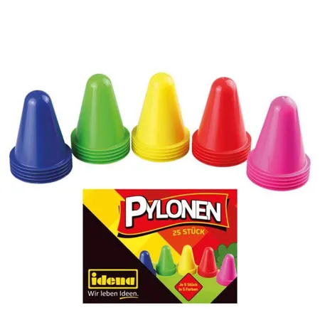 Idena Pylonen in 5 verschiedenen Farben, 25er