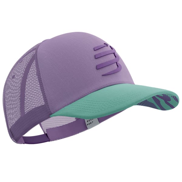 Casquette trail COMPRESSPORT TRUCKER CAP LUPINE PURPLE/EGGSHELL BLUE