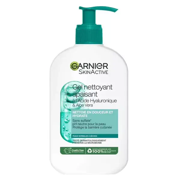 Gel de Limpeza Suavizante Garnier com Ácido Hialurônico e Aloe Vera 250ml